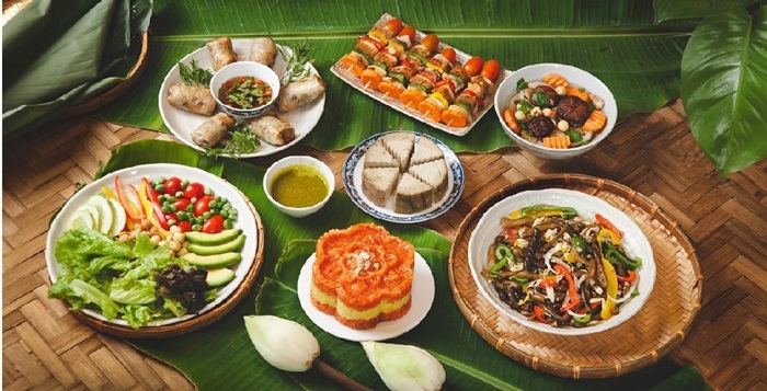 quán chay ở Nam Định - quán chị Phương