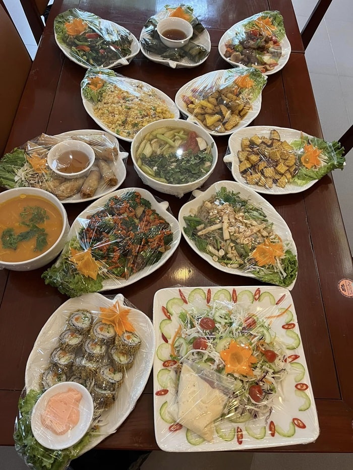 quán chay ở Nam Định - Buffet chay Thành Việt Pháp