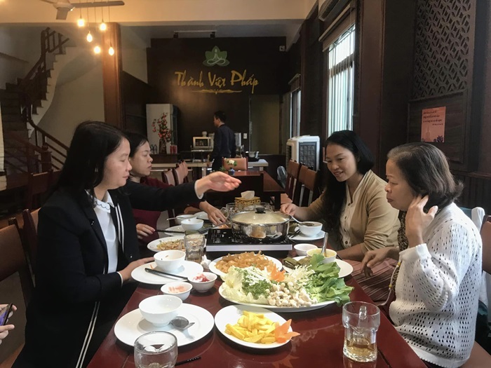 quán chay ở Nam Định - Buffet chay Thành Việt Pháp