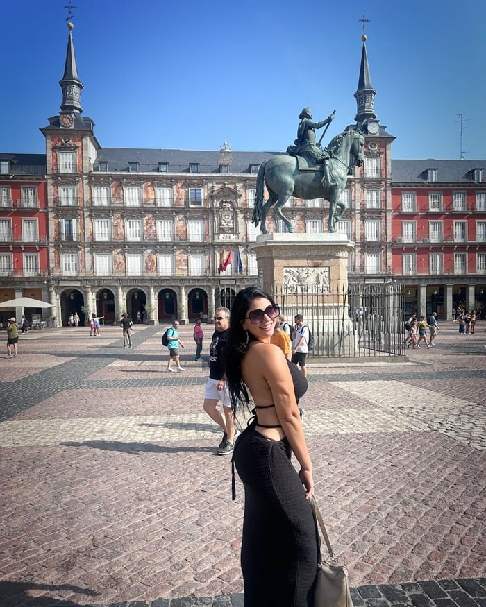 Kiến trúc ở quảng trường Plaza Mayor Tây Ban Nha