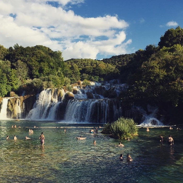 Hoạt động ở thác Skradinski Buk Croatia