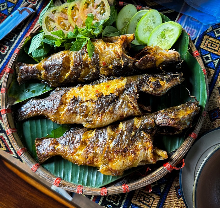 ẩm thực ở vườn Ba Tui Châu Đức  