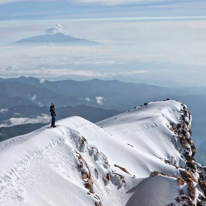 Chụp ảnh cảnh quan núi lửa là hoạt động thú vị ở núi Pico de Orizaba Mexico 