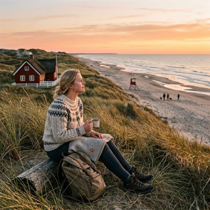 Đến thị trấn biển Skagen là hoạt động thú vị khi đến cồn cát Rabjerg Mile Đan Mạch