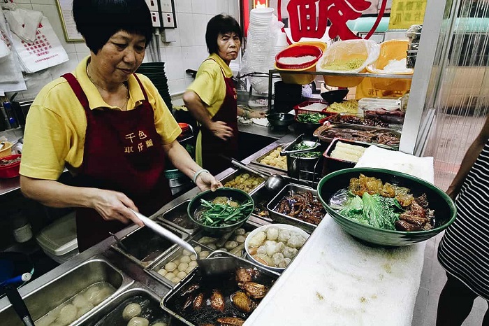 quán ăn đường phố ở Hong Kong 
