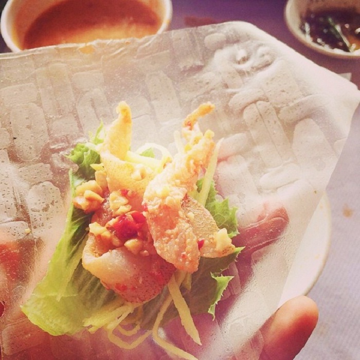 Scallop salad - a dish that knocks the heart of every visitor when traveling to Ha Tinh