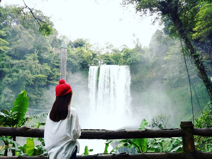 Beautiful waterfall in Lam Dong 