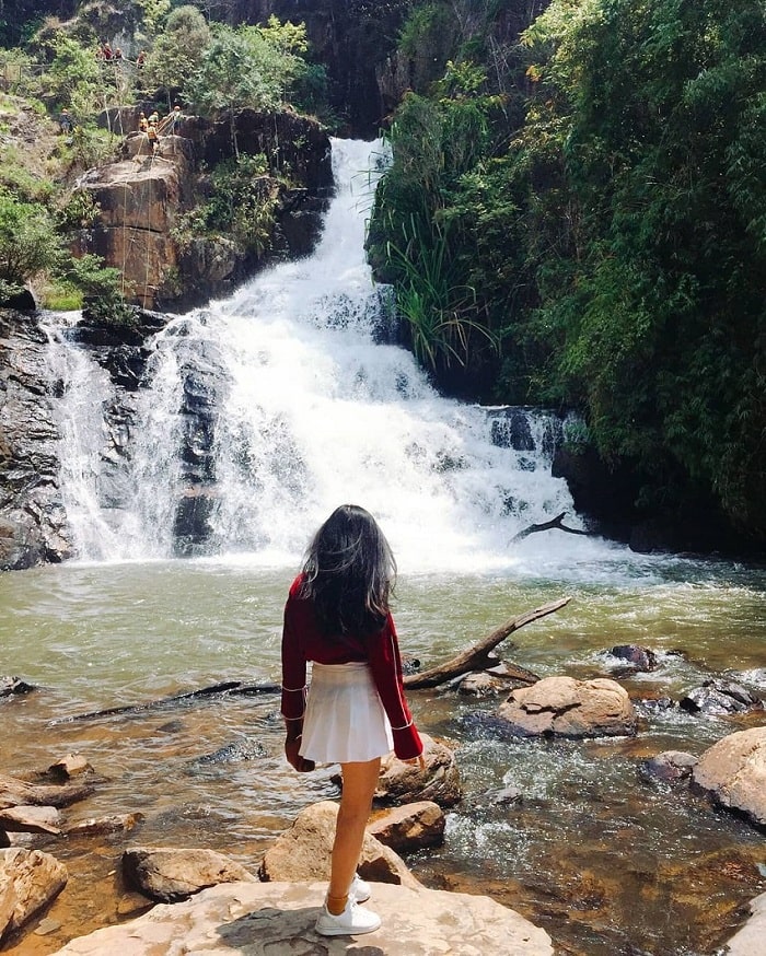 Beautiful waterfall in Lam Dong