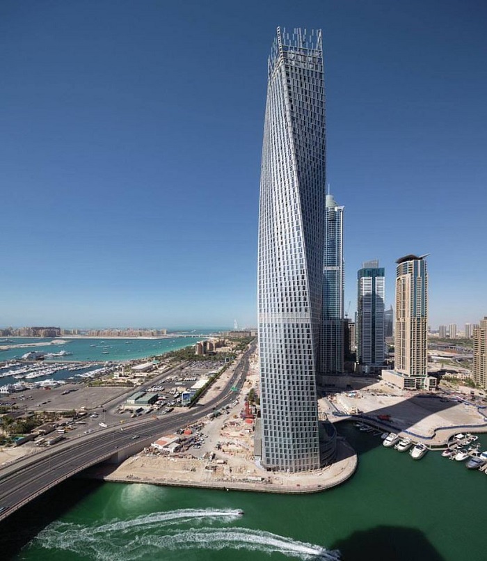 Công trình kiến trúc ở Dubai - Cayan Tower