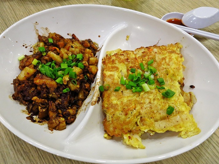 Bánh Chai Tow Kway - món ăn sáng ở Singapore