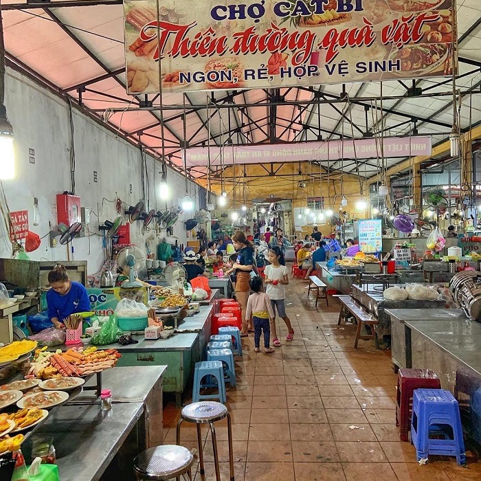 Khu đồ ăn chợ Cát Bi - chợ ẩm thực Hải Phòng