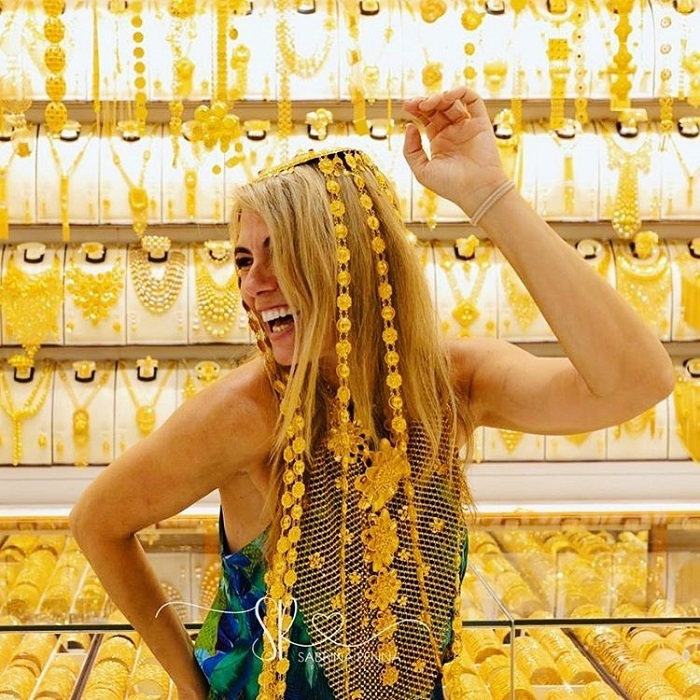 chợ vàng Gold Souk nổi tiếng ở Dubai 