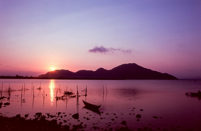 sunset - beautiful time on Dam Nai Ninh Thuan