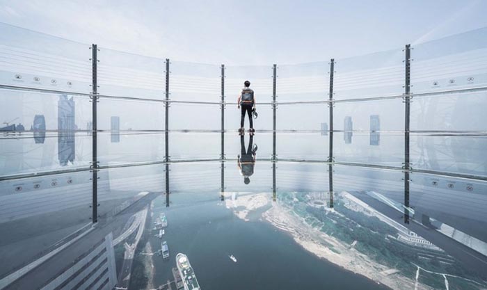 tòa nhà nằm ngang cao nhất thế giới ở Trùng Khánh - Khu vực không dành cho những ai sợ độ cao