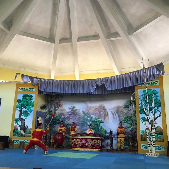 bảo tàng Quang Trung Bình Định - múa võ và trống