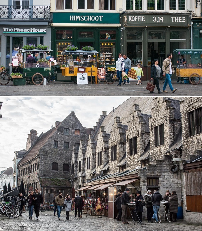 Chợ Groentenmarkt - Những địa điểm du lịch Ghent Bỉ