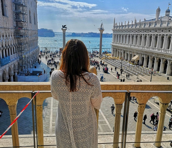 Tâm nhìn từ Sân thượng của Vương cung thánh đường San Marco