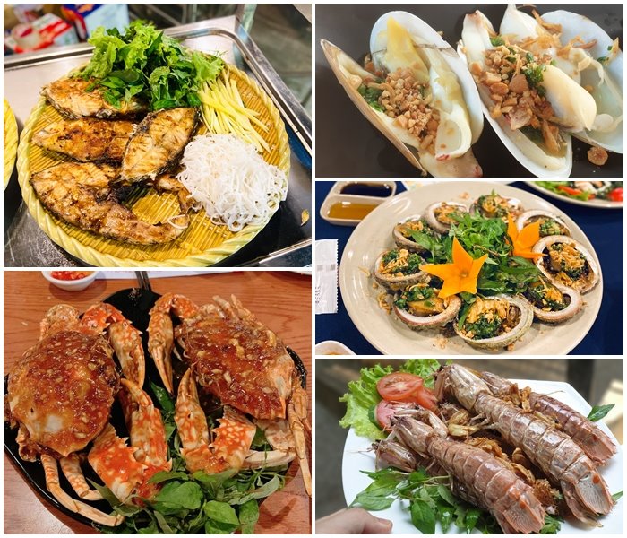 Huong Duong Quan seafood restaurant in Quy Nhon 