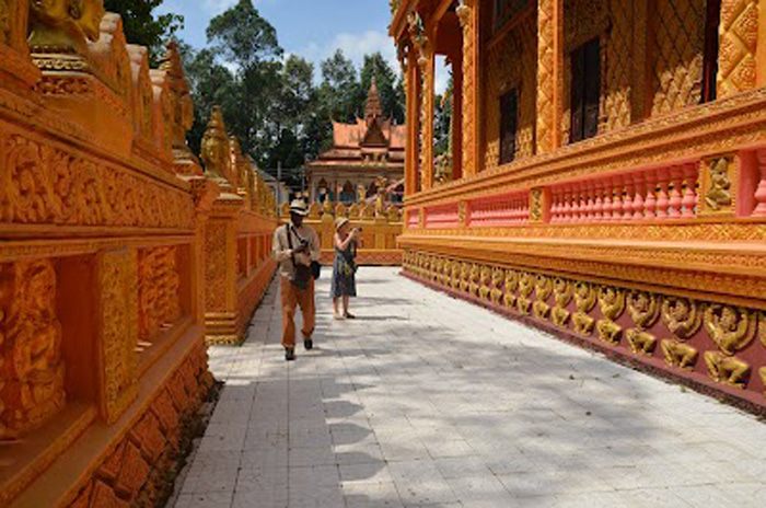 Ghé thăm chùa Phù Ly - Lối đi đầy sắc vàng