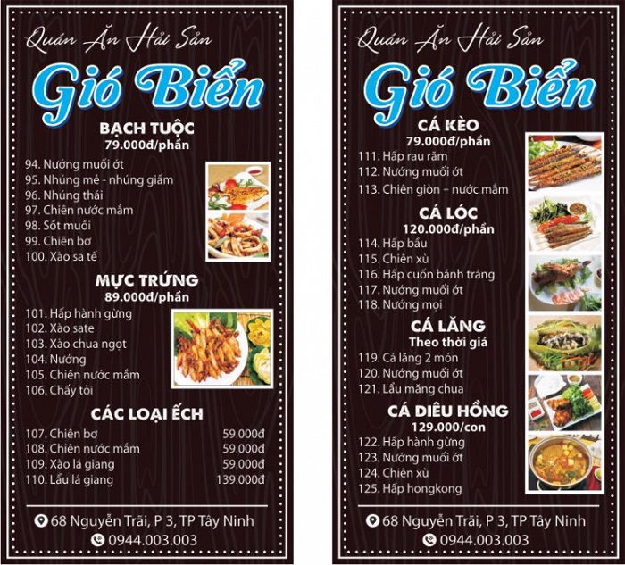 Delicious seafood restaurants in Tay Ninh - Sea Wind Seafood