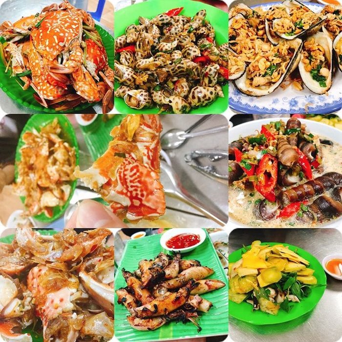 Quán ốc Cô Xí địa chỉ ăn hải sản ở Quy Nhơn 