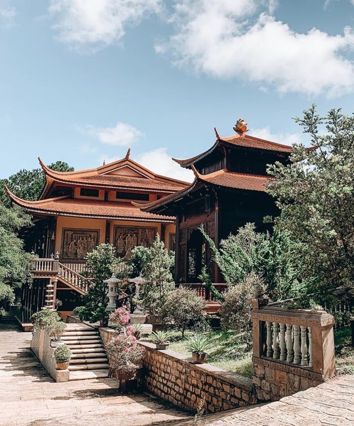 Thien Vien Truc Lam is a beautiful temple in Da Lat