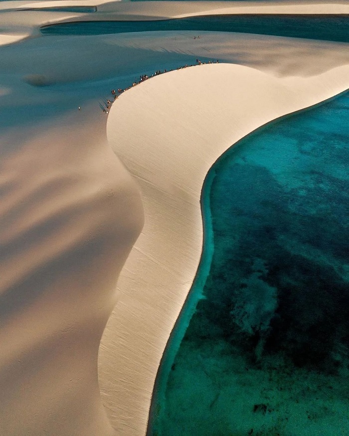 Các cồn cát đã được hình thành qua hàng nghìn năm Vườn quốc gia Lencois Maranhenses