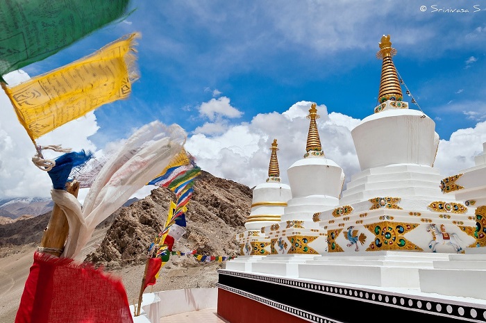 Trên đỉnh của tu viện Thiksey - tu viện ở Ladakh đẹp