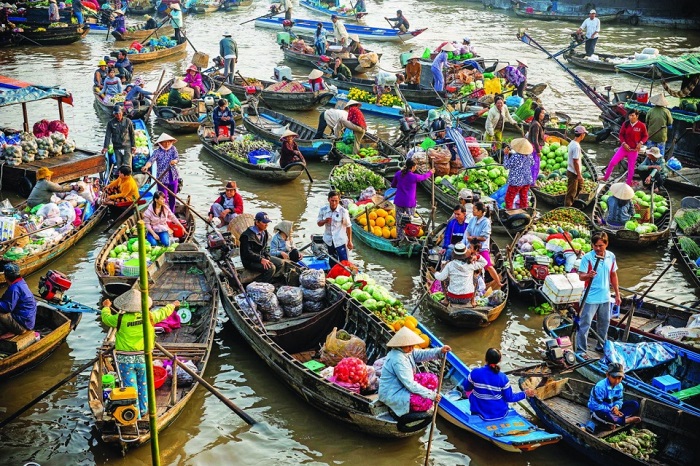 Cai Rang floating market cuisine - the ideal time