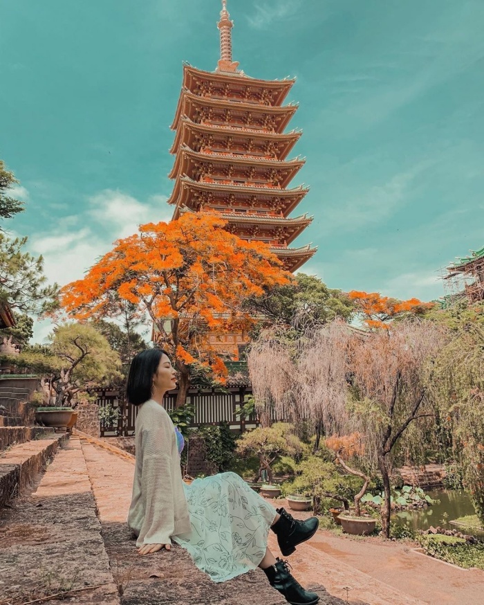 góc sống ảo ở chùa Minh Thành