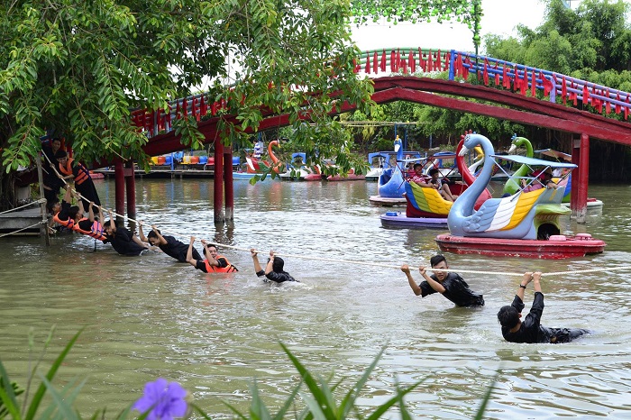 Khu du lịch Vinh Sang là địa điểm vui chơi không thể bỏ lỡ khi tham quan cù lao An Bình
