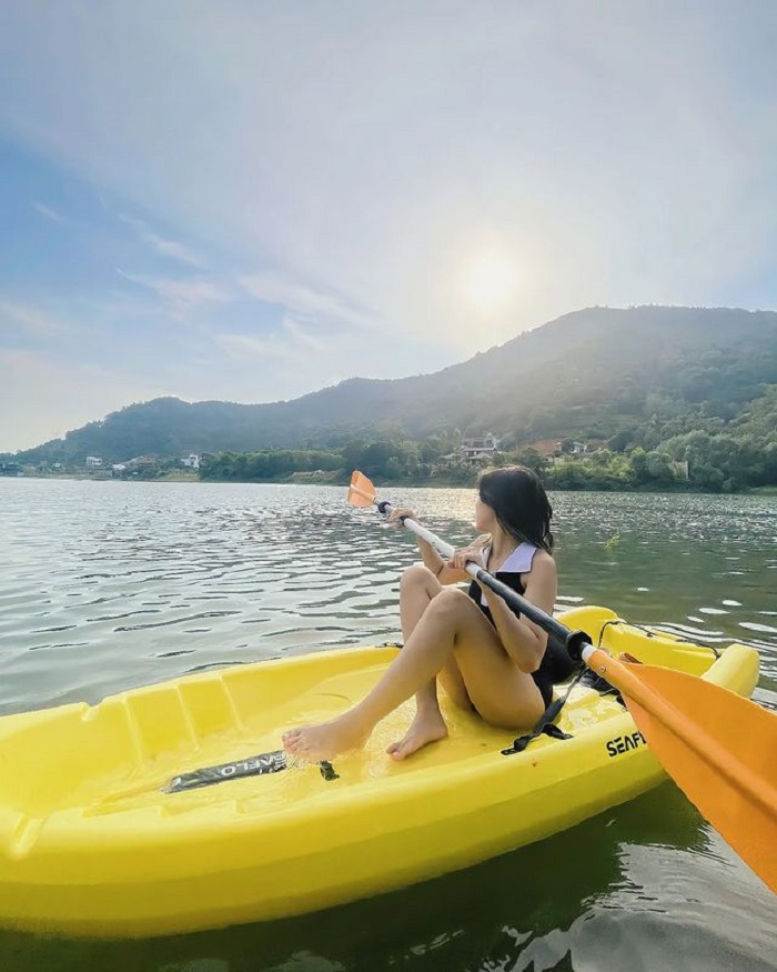 hồ Đồng Đò Sóc Sơn - chèo thuyền
