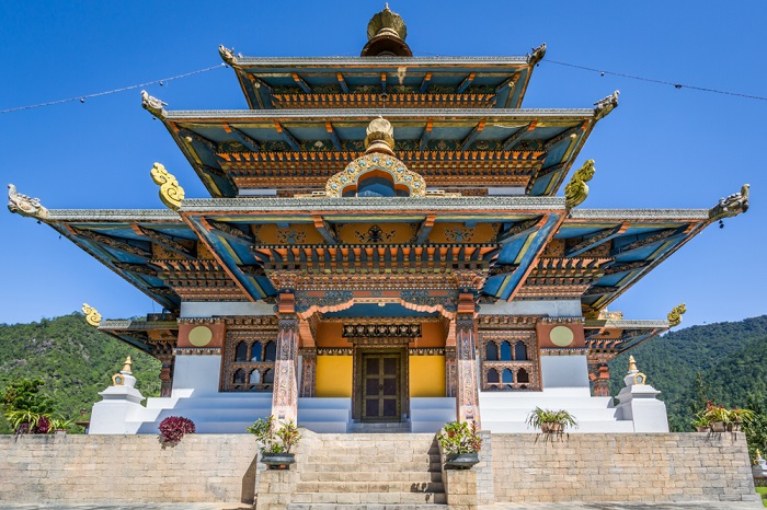 Kiến trúc truyền thống của tháp Khamsum Yulley Namgyal Chorten