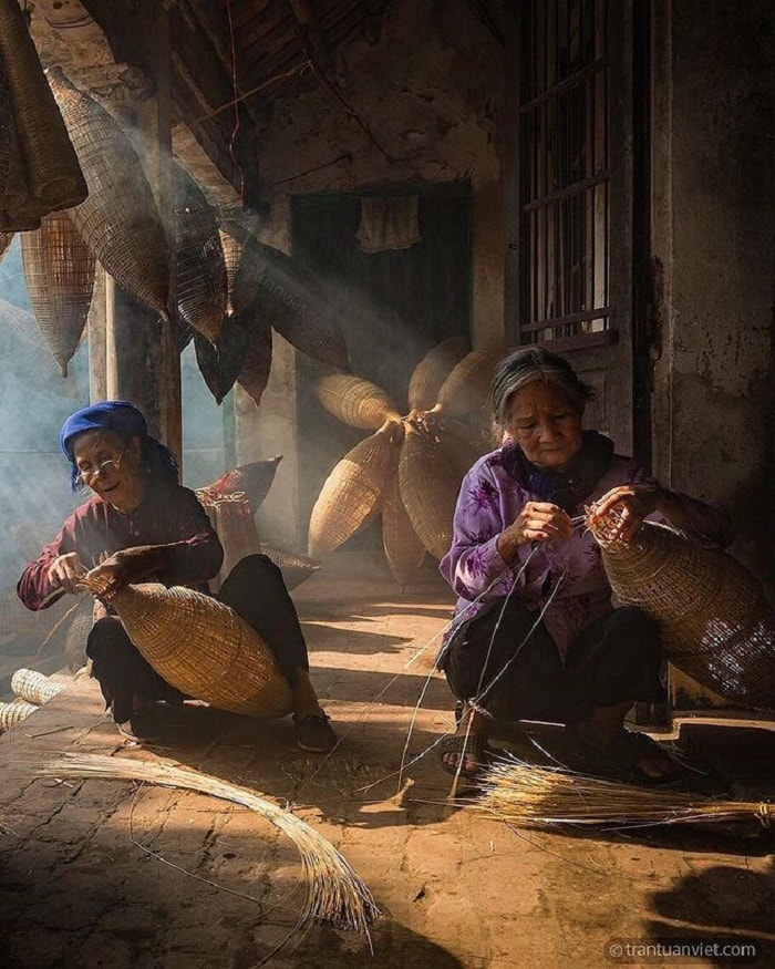 làng nghề truyền thống ở Hưng Yên - làng đan Đó
