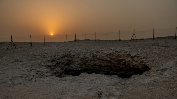 Musfur Sinkhole được mệnh danh là hang động lớn nhất và sâu nhất ở Qatar - hang động trên sa mạc Qatar