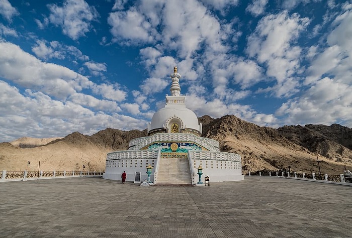 shanti - tu viện ở Ladakh đẹp