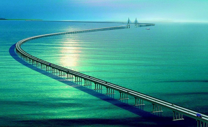Cầu Đông Hải là cầu vượt biển dài nhất thế giới cũng nằm ở Trung Quốc