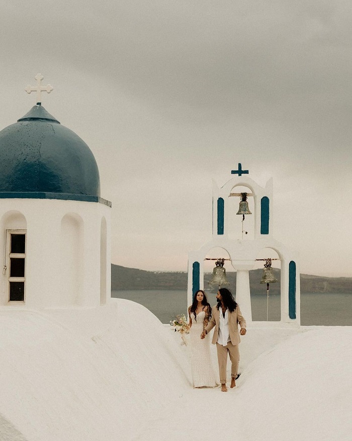 Santorini là điểm chụp ảnh cưới đẹp nhất thế giới không thể bỏ qua 