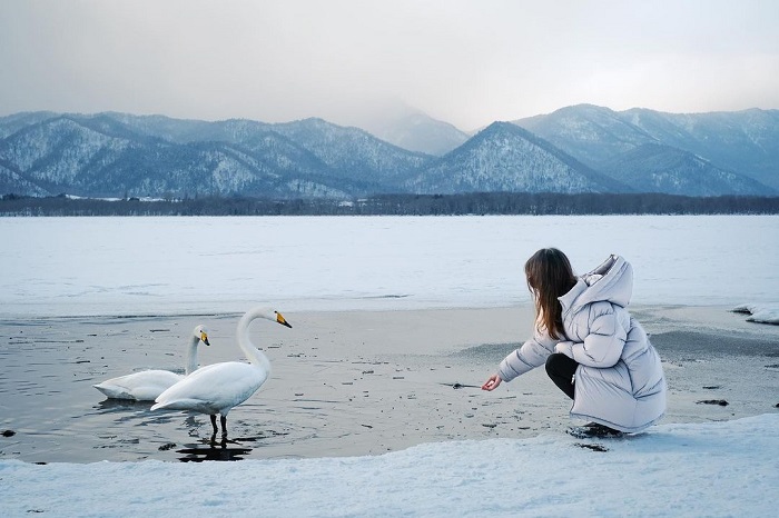 Sống ảo ở hồ Kussharo Nhật Bản