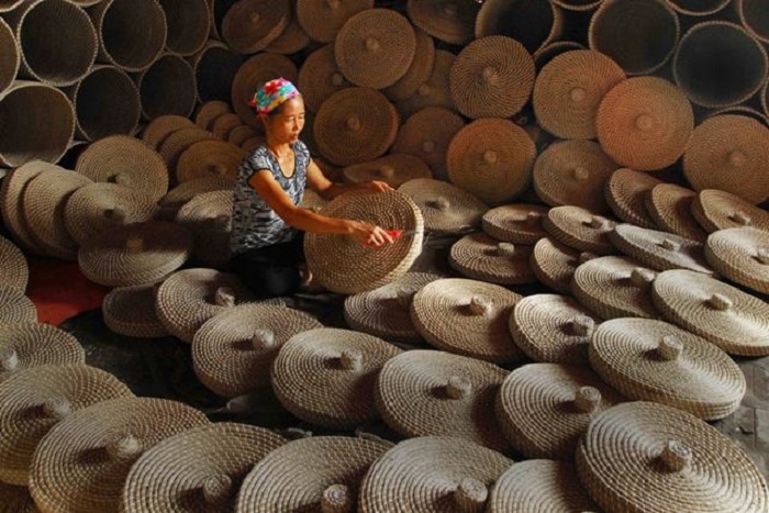làng nghề truyền thống ở Ninh Bình - làng cói Kim Sơn