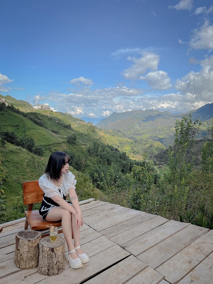 Tiem Giot SaPa is a coffee shop with rice field view in Sapa that you should check in