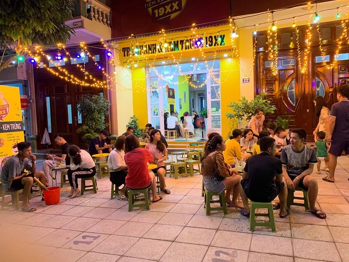 quán cafe đẹp ở Vân Đồn - Trà Chanh & Kem Trứng 19XX