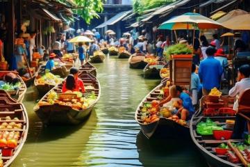 Khám phá những khu chợ nổi đẹp ở châu Á sầm uất, nhộn nhịp bốn mùa
