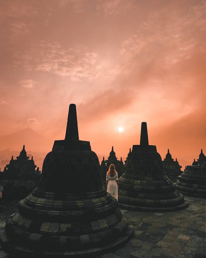 Đền Borobudur là một trong những địa điểm ngắm bình minh đẹp nhất thế giới nằm ở Indonesia
