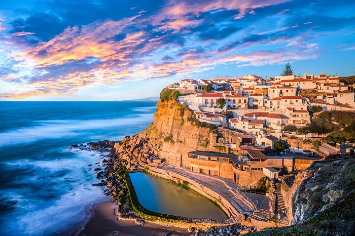 Làng Azenhas do Mar - Du lịch Sintra Bồ Đào Nha