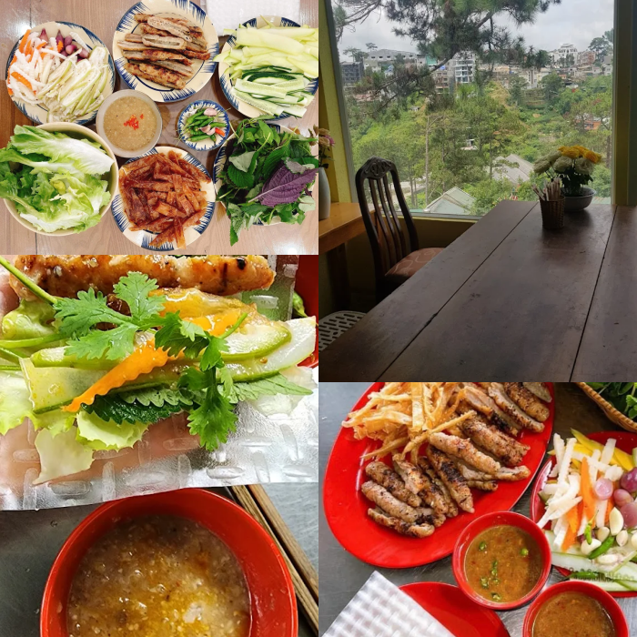 quán nem nướng ngon ở Đà Lạt Bà Nghĩa