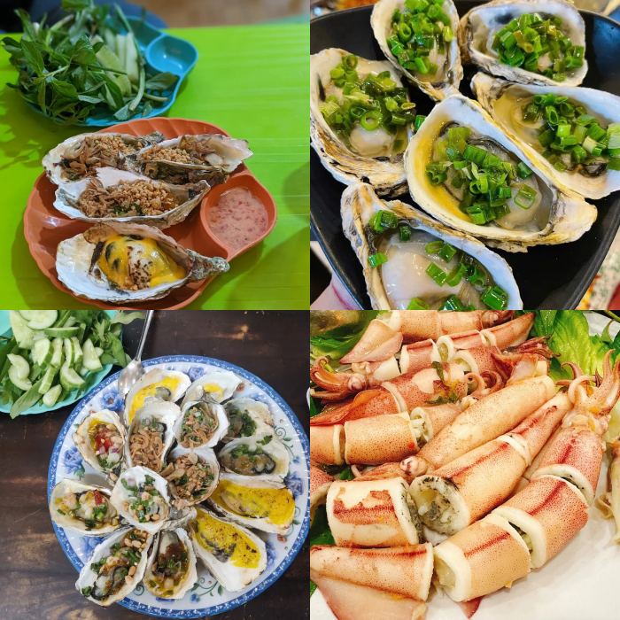 quán hải sản ngon ở Nha Trang hàu