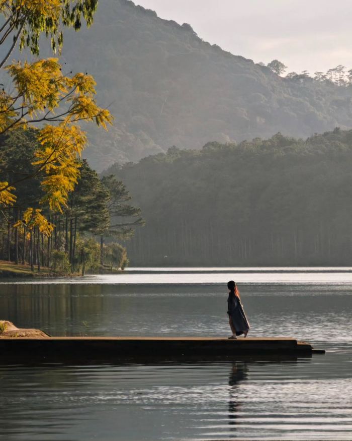 Cầu tàu vô cực hồ Tuyền Lâm