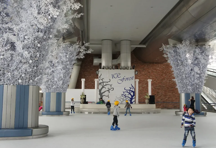 chơi gì ở sân bay Incheon -sân trượt băng