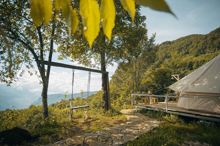 Lakaz Glamping là khu glamping đẹp ở Lào Cai cực kỳ thư giãn và bình yên